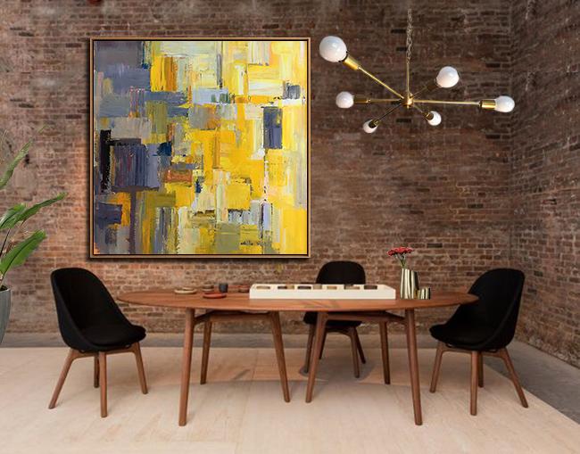 Palette Knife Contemporary Art #L53A - Click Image to Close